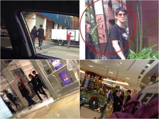 王力宏与娇妻牵手逛街被拍 妻子撞脸张惠妹